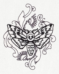 Toile Noir - Moth