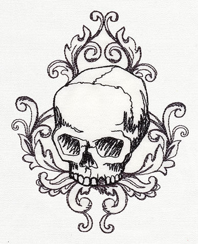 Toile Noir - Skull