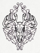 Toile Noir - Deer Skull