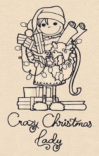 Crazy Christmas Lady