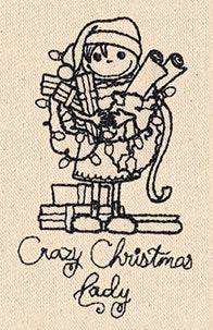 Crazy Christmas Lady
