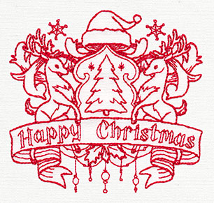 Happy Christmas Crest