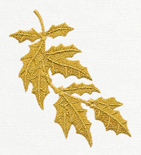 Gilded Holly Flourish