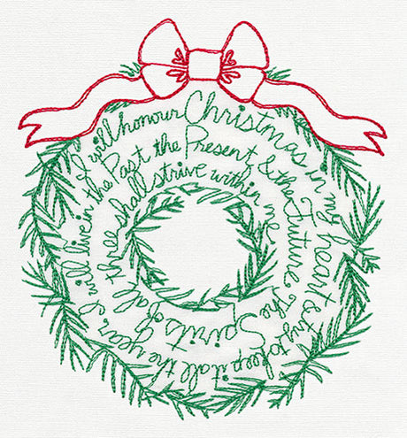 Christmas Carol Wreath