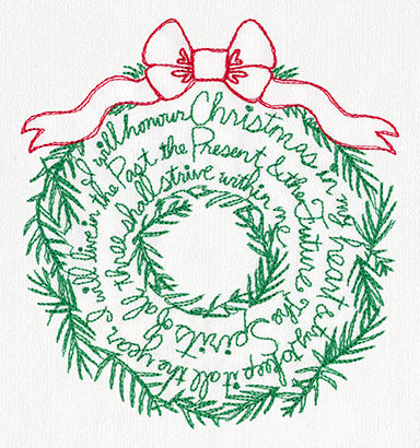 Christmas Carol Wreath