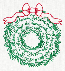 Christmas Carol Wreath