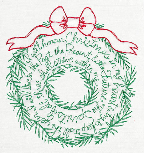 Christmas Carol Wreath