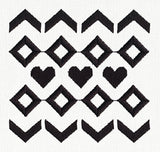 Ironic Sweater - Hearts Pattern