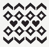 Ironic Sweater - Hearts Pattern