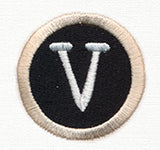 Typewriter Letter V