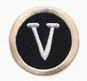 Typewriter Letter V