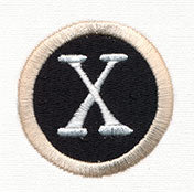 Typewriter Letter X