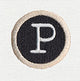 Typewriter Letter P