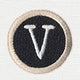 Typewriter Letter V