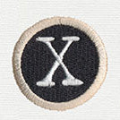 Typewriter Letter X