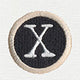Typewriter Letter X