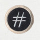 Typewriter Punctuation - Number Sign