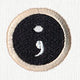 Typewriter Punctuation - Semicolon