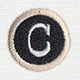 Typewriter Letter C