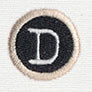Typewriter Letter D