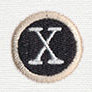 Typewriter Letter X