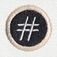 Typewriter Punctuation - Number Sign