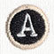 Typewriter Letter A
