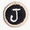 Typewriter Letter J
