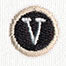 Typewriter Letter V