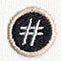Typewriter Punctuation - Number Sign
