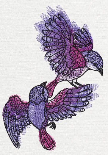Doodle Sparrows