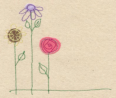 Blooming Trio (Applique)