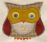 Button Buddy - Owl (Applique)