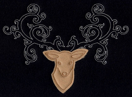 Fancy Antlers (Applique)