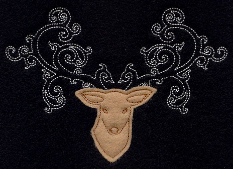 Fancy Antlers (Applique)