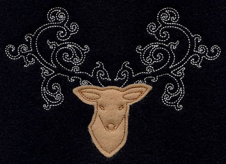 Fancy Antlers (Applique)