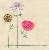 Blooming Trio (Applique)