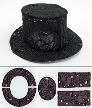 Tiny Top Hat (Lace)