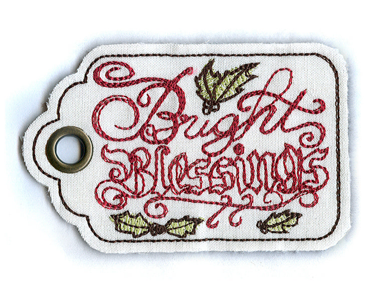 Yuletide Revelry - Gift Tag (In the Hoop)