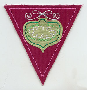 Very Merry Bunting - Ornament