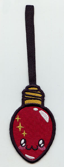 Kawaii Christmas - Mustachioed Light (Ornament)