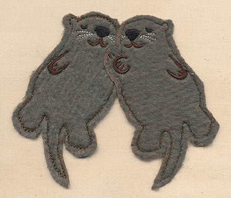 Rafting Otters (Applique)