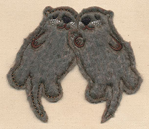 Rafting Otters (Applique)