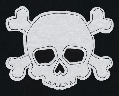 Simple Skull and Crossbones (Applique)