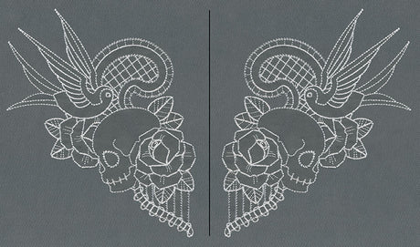 Folk Tattoo Neckline (Split)