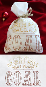 Wrapped Up - North Pole Coal Bag (In the Hoop)