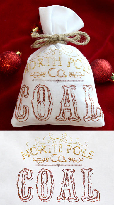 Wrapped Up - North Pole Coal Bag (In the Hoop)