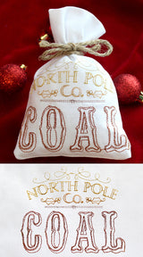 Wrapped Up - North Pole Coal Bag (In the Hoop)