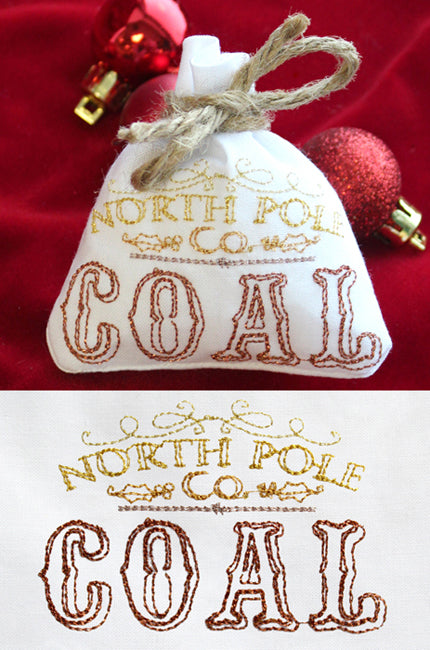 Wrapped Up - North Pole Coal Bag (In the Hoop)