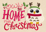 Owl Be Home for Christmas (Applique)